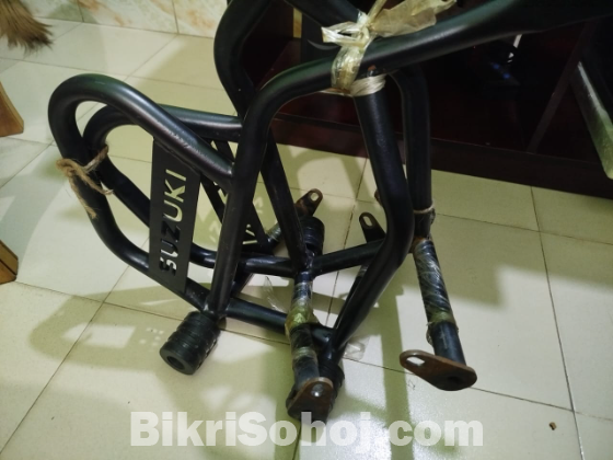 Gixxer fi abs crash garud